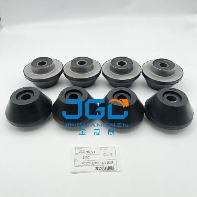 中国 Excavator Engine Rubber Mountings For Komatsu PC200-1 PC200-2 Engine Rubber Mount 販売のため