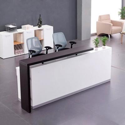 China Clean cheap counter table modern price trading room front desk for hotel and office for sale