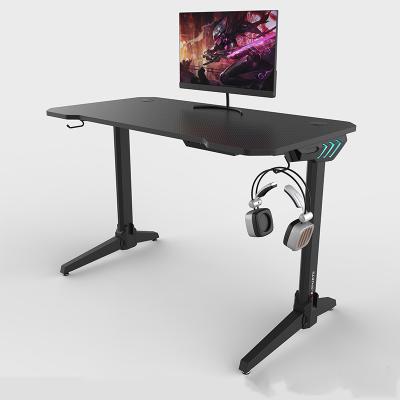 China 2020 New Large Study Model and LED Packing of Gaming Table Gaming Computer Desk with USB and Light for sale