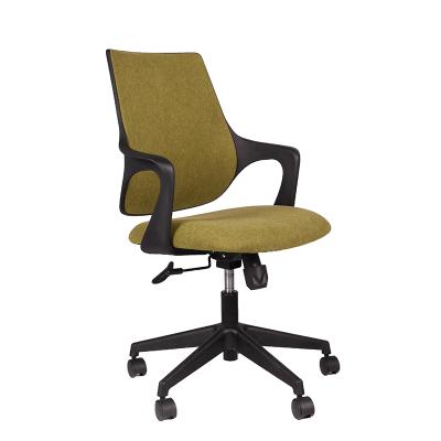 China (Size) Basic Green Ware Office Chair Adjustable Nylon Secretary Office Fabric Chair for sale