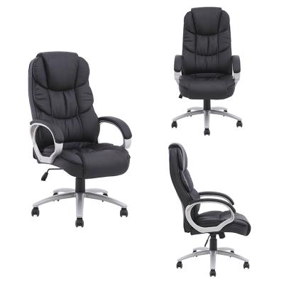 China (Height) Executive Office High Back Adjustable Leather Chair for Office and Home for sale