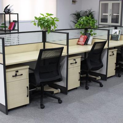 China Strong Wearability 2/4/6 Seat Simple Modular Desk Set Compartment Frame Office Furniture Office Workstation Working Table for sale