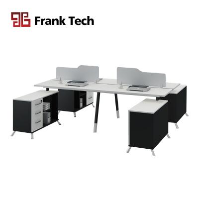 China Wearability Strong Fashion MDF Office Furniture Wooden Office Workstation Partition for sale