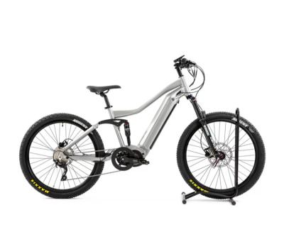 China Aluminum Alloy All Terrain Full Suspension China Electric Mountain Ebike With Bafang Mid Drive Motor for sale