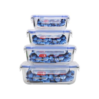 China Popular Food Storage High Borosilicate Glass Food Storage Container for sale