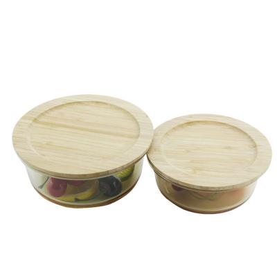 China Viable Natural Bamboo Lid Bento Box Airtight Lunch Bowl for sale