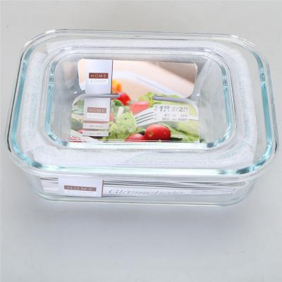 China Freshness Preservation Glass Meal Prep Container With Bamboo Lid for sale