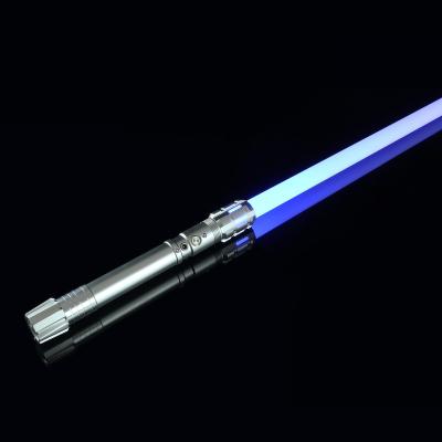 China Aluminum alloy& PC Focsaber RGB Lightsaber with 20 Sound Fonts or Pixel Blade Metal Handle Lightsaber Dueling Infinite Colors Changing Saber for sale