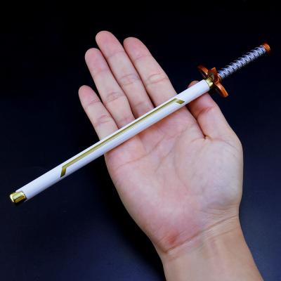 China office & School Pen Kimetsu No Samurai Katana Action Numbers Model Signature Yaiba Kamado Metal Sword Gel Pen Toys 8 Inch Simulation Weapon for sale