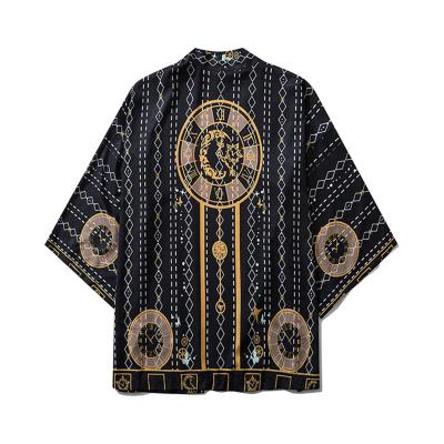 China Sleep Comfortable Thin Silk Bohemian Kimonos Cardigan Long Robe Grid Blouse Turkey Pajamas Cosplay Costume for sale