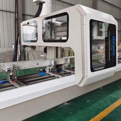 China 4 Axis Curtain Wall Machine 600mm Aluminum Profile Cnc Machine Drilling Milling for sale