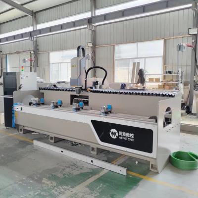 China Máquina de perfuração de alumínio do CNC para a porta 3200mm da janela 3000mm centro fazendo à máquina do CNC de 3 linhas centrais com o cambiador de 6 ferramentas à venda