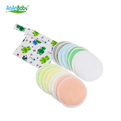 China ABSORBENT Manufacturers Washable Breast Pads Custom Logo Soft Absorbent Flat Nursing Pads Reusable Organic for sale