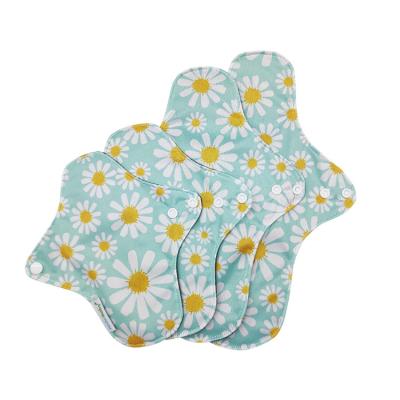 China Breathable Ananbaby Black Reusable Organic Menstrual Pad Washable Cloth Sanitary Napkin Pads Menstrual for sale