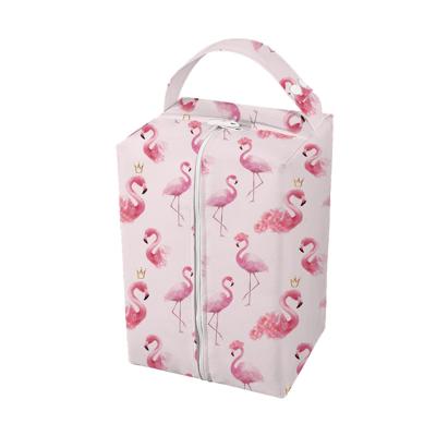 China Water Resistant Free Sample Custom Large Capacity Waterproof Diaper Wet Bags Reusable Zipper Wet Nappy Bag for sale