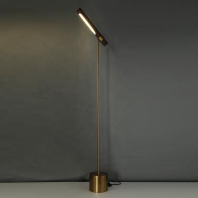 China Modern Decorative Operated Single Led Bedside Floor Lamp Nordic Standing With White Light for sale