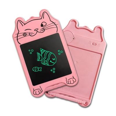 China New Kids Portable Hot Toys OEM Sale Cute Kitten Cartoon Cat LCD Display Education Writing Tablet Doodle Board Children Drawing Protection for sale