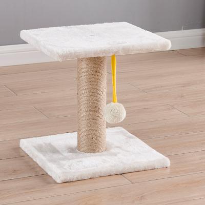 China Wooden Cat House Cat Scratcher Tik Tok Hot Sell Simple Design Viable Cat Tree for sale