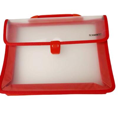 China Good Quality Clear Transparent File Folder Bag ECO-FRIENDLY A4 Customized Expanding Bag for sale