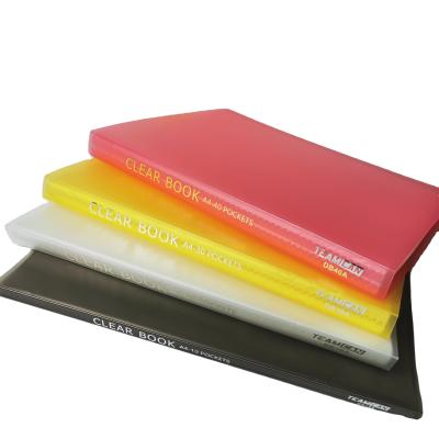 China PP China Factory Supply High Standard Offset Printing F/C 10 Pockets Show Clear Book for sale