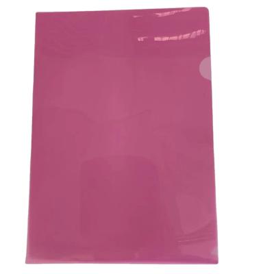 China 2021 ECO-FRIENDLY Supply Promotion Factory Multi Color F/C L Form Clear Backing PP Document Folder for sale