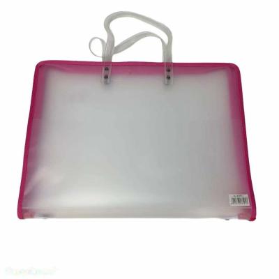 China 2021 ECO-FRIENDLY Hot Sale Customized Portable Translucent Document Bag Folder For Artist A3 Art Bag for sale