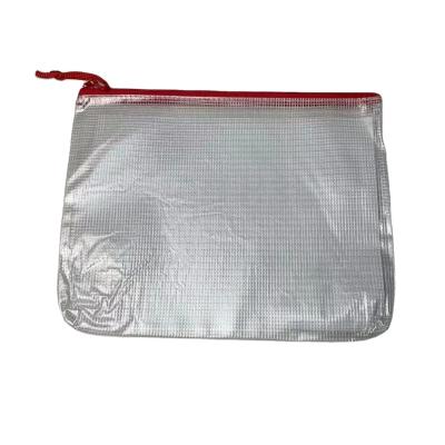 China Modern Customized ECO-FRIENDLY Design Office or School Use Promotion Zipper PVC Mesh Bag for sale