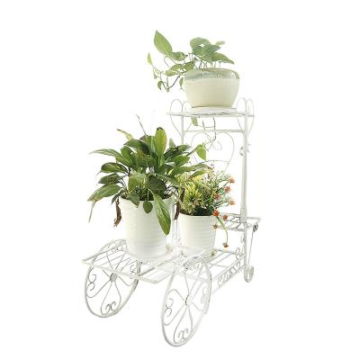 China Contemporary Light Garden Plant Stands Indoor Outdoor Metal Flower Pot Rack for sale