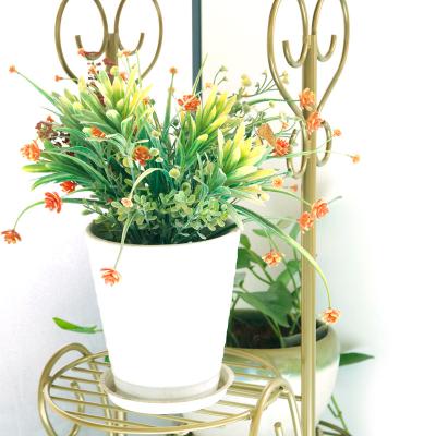 China European Minimalist Modern Home Decor Style Plant Racks Shelves Wrought Iron Flower Pot Rack for sale