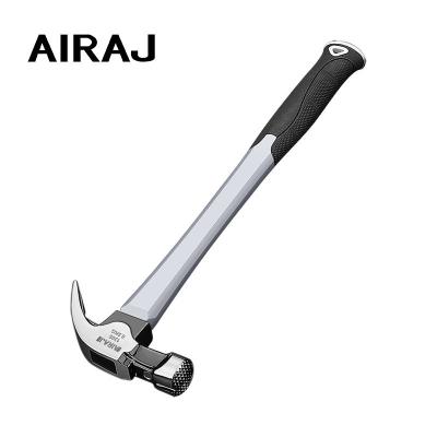 China Professional Nail Hammer Carbon Steel Power Forging Tool Heavy Claw Mining Hammer Nail Hammer With Tools Handle Mirror HRC Head Surface for sale