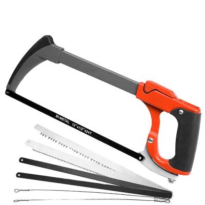 China Manual Detachable Frame Alloy Wood Household Hacksaw Tool Blade Powerful Cut Replaceable CE, ISO9001 Red + 3 Black 24 Months for sale