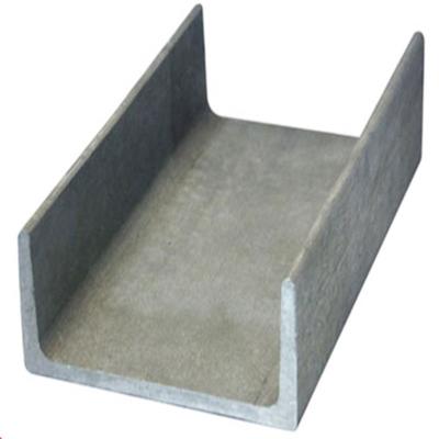 China 6m Galvanised Steel U Channel 40x50 U Shaped Steel Section Q235 for sale