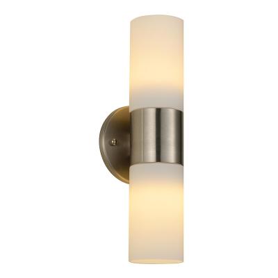 China Modern Modern White Long Glass Wall Sconce Light For Hotel Living Room With UL Certification for sale