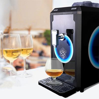 China Quickly New LED Display Portable Liquor Machine Wine Tap Dispenser Compressor Cooling System Whiskey Cooling Item Portable Vodka Dispenser for sale