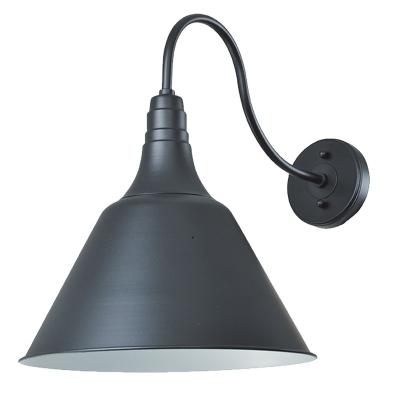 China High Quality Outdoor Garden Wall Lamp Cone Black Metal Shade Country Style Home Garden Light Fixture ETL LED E26 Approved for sale