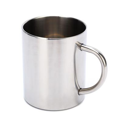 China Mini 304 Stainless Steel Kindergarten Overlayer Insulated Water Viable Cup Kids Children's Cup With Handle Espresso Coffee Mug for sale