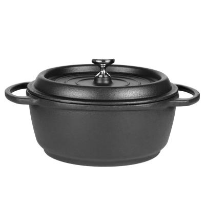 China Cast Iron Enamel Stock Pot Stewpot Induction Cooker Sustainable Customizable Universal Cooking Pot for sale