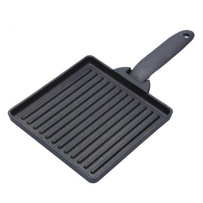 China Cookware Round Grill Pan Non-Stick Fry Pan Pre-Seasoned Cast Iron Pot of Heaven and Earth for sale