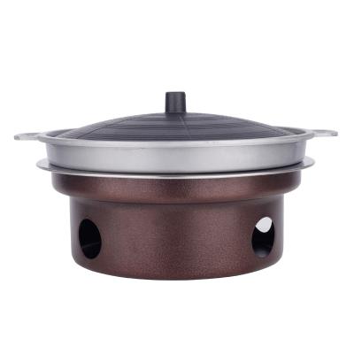 China Sustainable Luxury Cast Iron Enamel Cookware Set Non Stick Camping Cooking Pot Enamel Casserole Casting Pot for sale