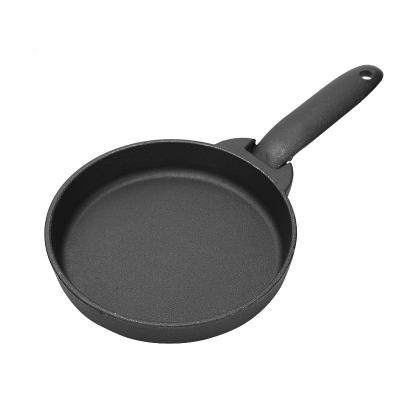 China Solid Design Viable Good Flower Logo Cast Iron Enamel Casserole Pot Frying Pan Enamel Utensils Custom Cookware Sets for sale