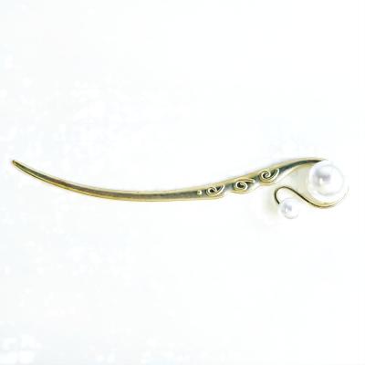 China Hair decoration BOFEIYA New style simple pearl alloy metal hairpin senior female hairpin for sale