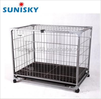 China Metal Dog Cage Sustainable Tube Crate Open Top Design for sale