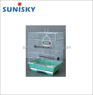 China Small Sustainable Hanging Wire Mesh Birdcage For Parrot And Canary for sale