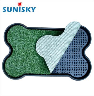 China Sustainable Bond Shape Pet Potty Patch Dog Toilet for sale