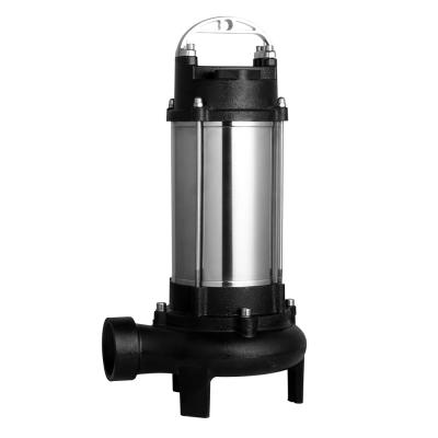 China sewage transport and flood control wqd stainless steel centrifugal sewage cutter pump machine for sale