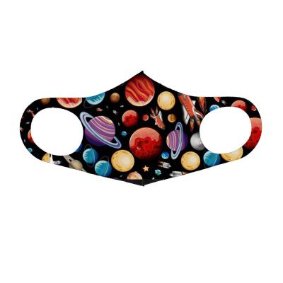 China Anti-dust-fog-pollen space masker fashion ice silk sponge space maskss washable breathable ice children anti-sun facemask cotton for sale