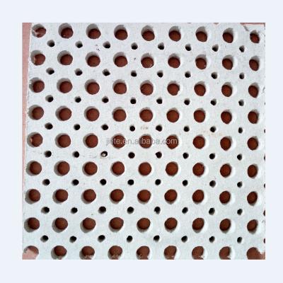 China Artistic Ceilings Fireproof Acoustic Waterproof Perforated Sheet Calcium Silicate Panel Suspended False Ceiling Tile for sale