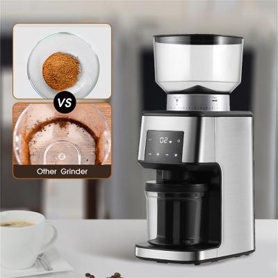 China Good Eco-friendly Electric Coffee Spice Bean Grinders Conical Burr 31 Grind Setting Burr Coffee Bean Adjustable Electric Conical Grinder for sale