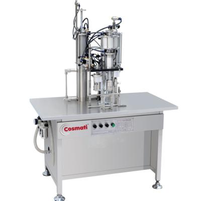 China Semi-automatic sunscreen spray filling machine manual aerosol gas filling machine for sale