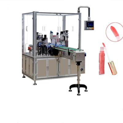 China Automatic Liquid Paste Material Cosmetic Filling Machine for Lip Gloss Nail Polish Mascara for sale